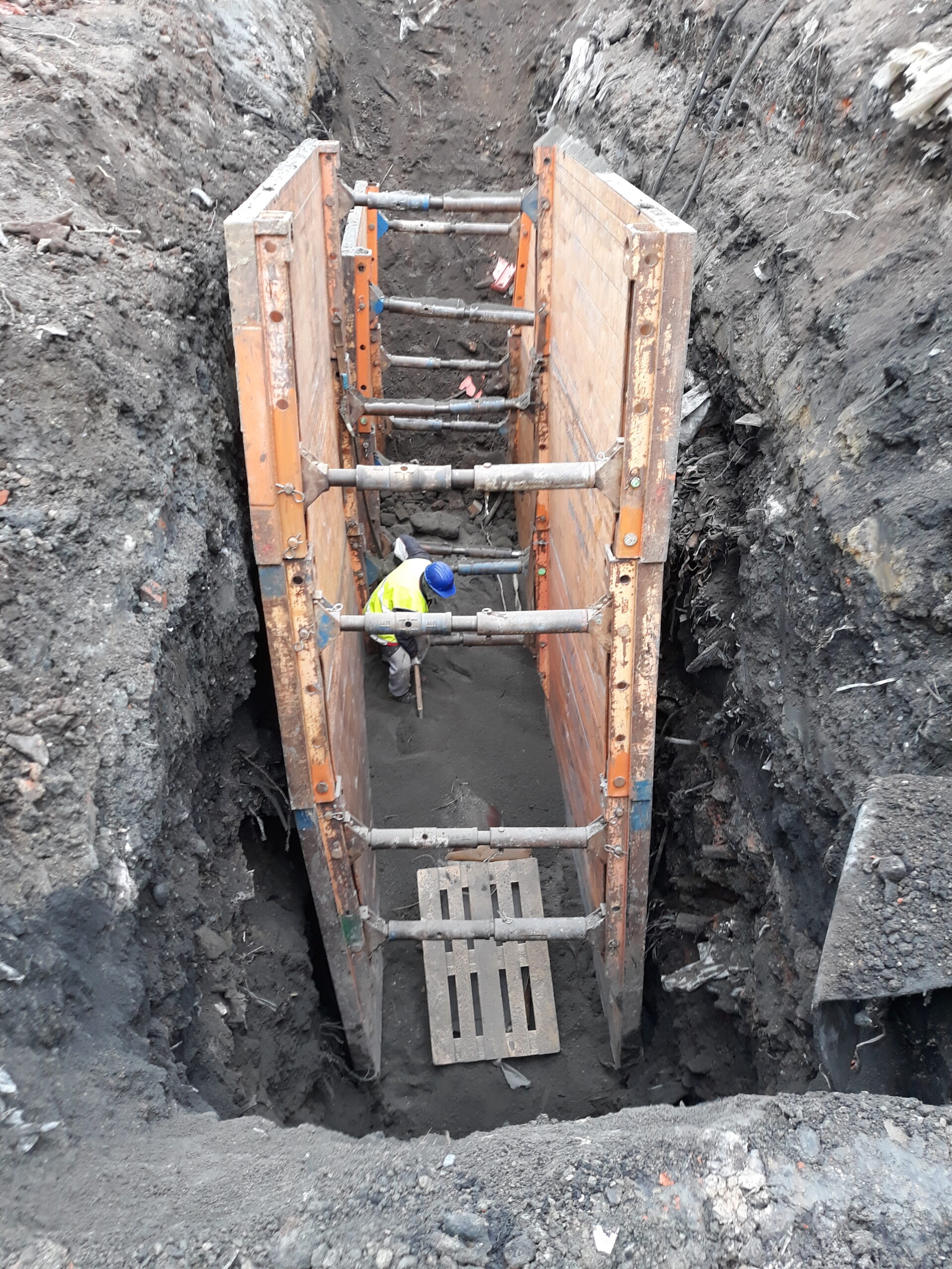 Výstavba kanalizace Ostrava Radvanice